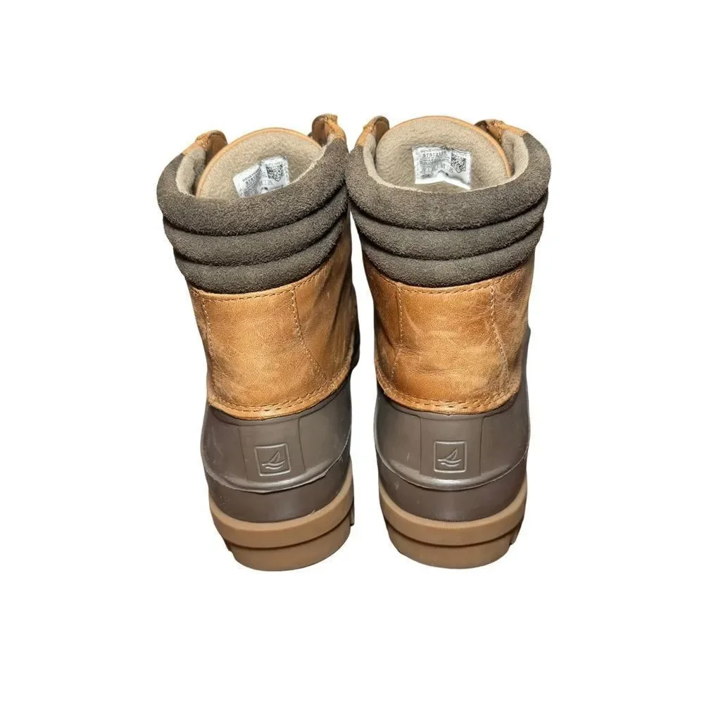 Sperry Tan and Gray Rain Boots size 9.5